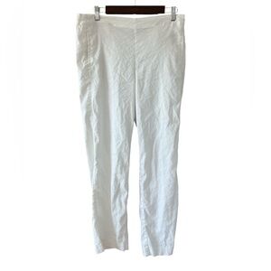 J.Jill Linen White Casual Pants